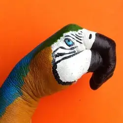 Amazing hand painting arts 👏