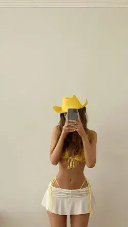 Yellow bikini