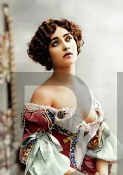 1890 Spanish-French actress and dancer La Belle Otero 14 x 11 Photo Print