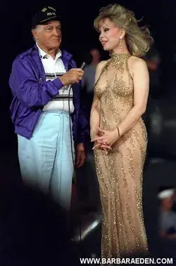 Bob Hope and Barbara Eden.  USO SHOW