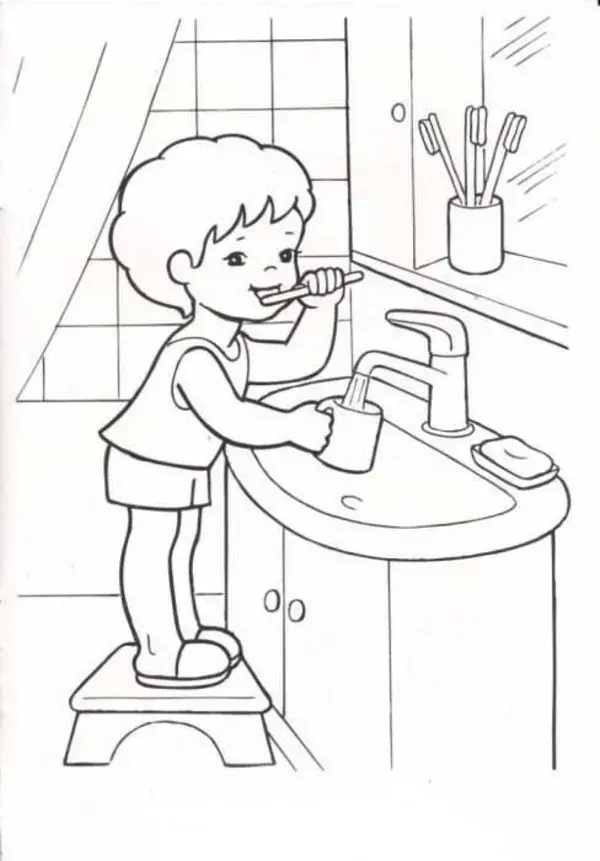 funny coloring page for kids