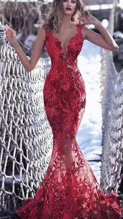 Gorgeous red fancy dress