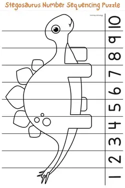 A Super Stegosaurus Number Sequencing Puzzle - Nurtured Neurons