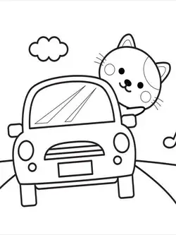 funny coloring page for kids