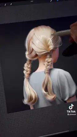Digital art hair tutorial