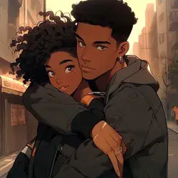 [Anime art] black love🤎