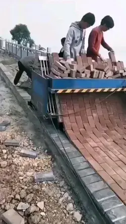 Semi- Automatic Brick paver machine 👌