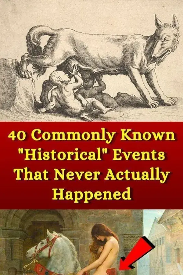 40 Commonly Known "Historical" Events That Never Actually Happened