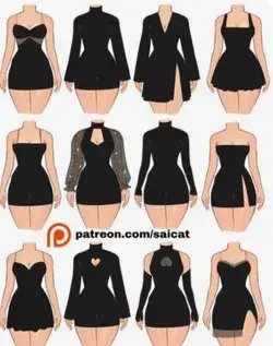 black dress types.
