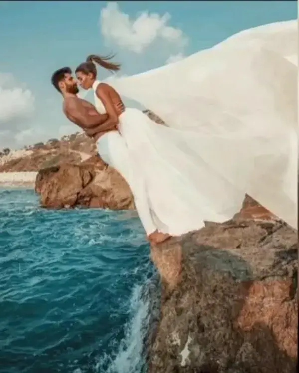 How far are you willing to go to get the perfect shoot?📸Omg! Watch this couple fell into water 😳 G