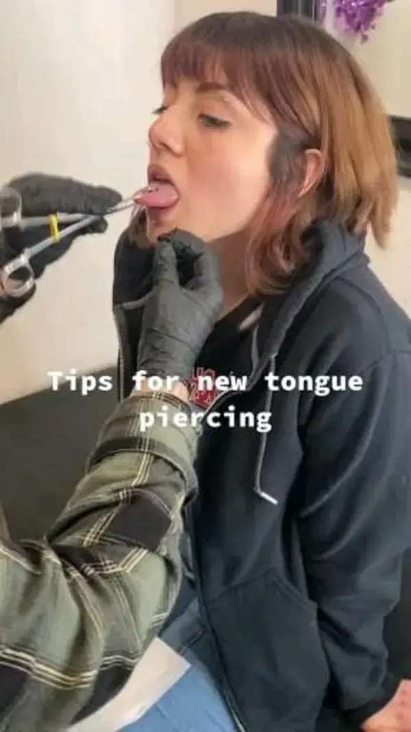 Tips for new tongue piercing