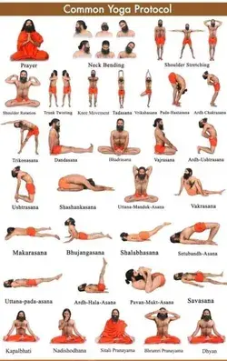 Common yoga poses with name.