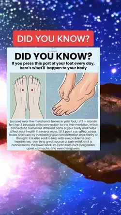 Did you know?  - If you press this part of your foot every day, here's what'll happen to your body!
