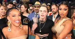 Megan Thee Stallion Shares BBMAs Photo With Cara Delevingne Cropped Out