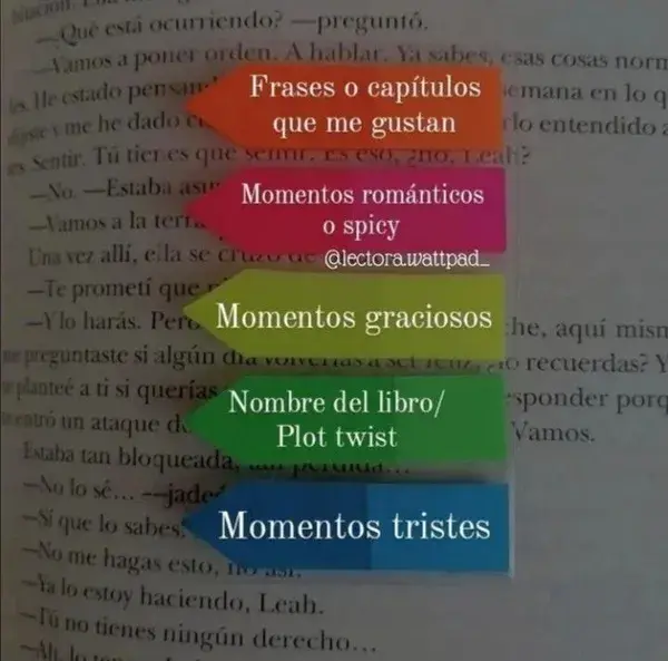 Ideas para marcar tus libros con post-it