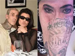 Travis Barker reveals new Kourtney Kardashian tattoo