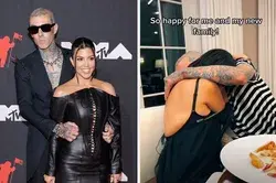 Travis Barker's Son Posted This TikTok From His Dad And Kourtney Kardashian's Engagement Dinner, And It Feels Like We Were All Actually There???