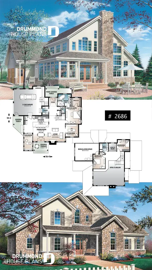 HOUSE PLAN WITH SUN ROOM