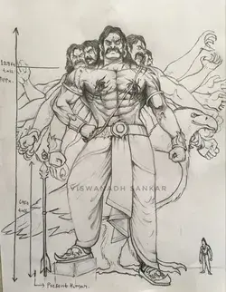 Ravana’s real height