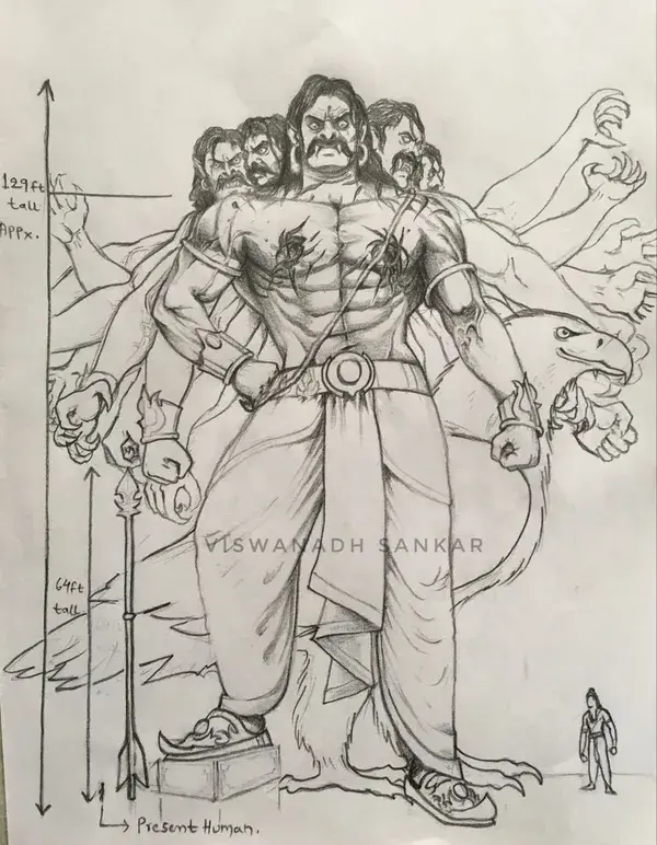 Ravana’s real height