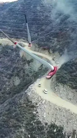 Transportation of wind turbine blades 😱 👉