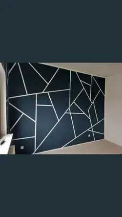 Home Decor Latest Geomatric Accent Wall Art | Wall Paint Design Ideas | Room Colour | Paint Design