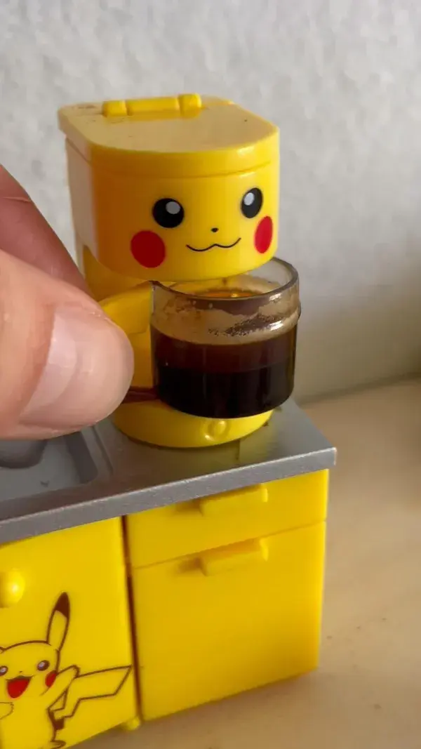 Tiny Pikachu coffee machine