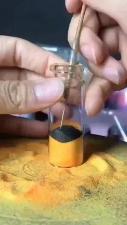 Sand Art In Tiny Bottle