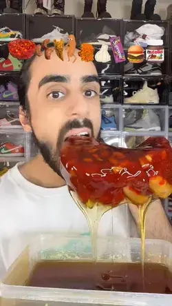 Food ASMR Eating Halwa (Arabic Sweet) and other snacks!