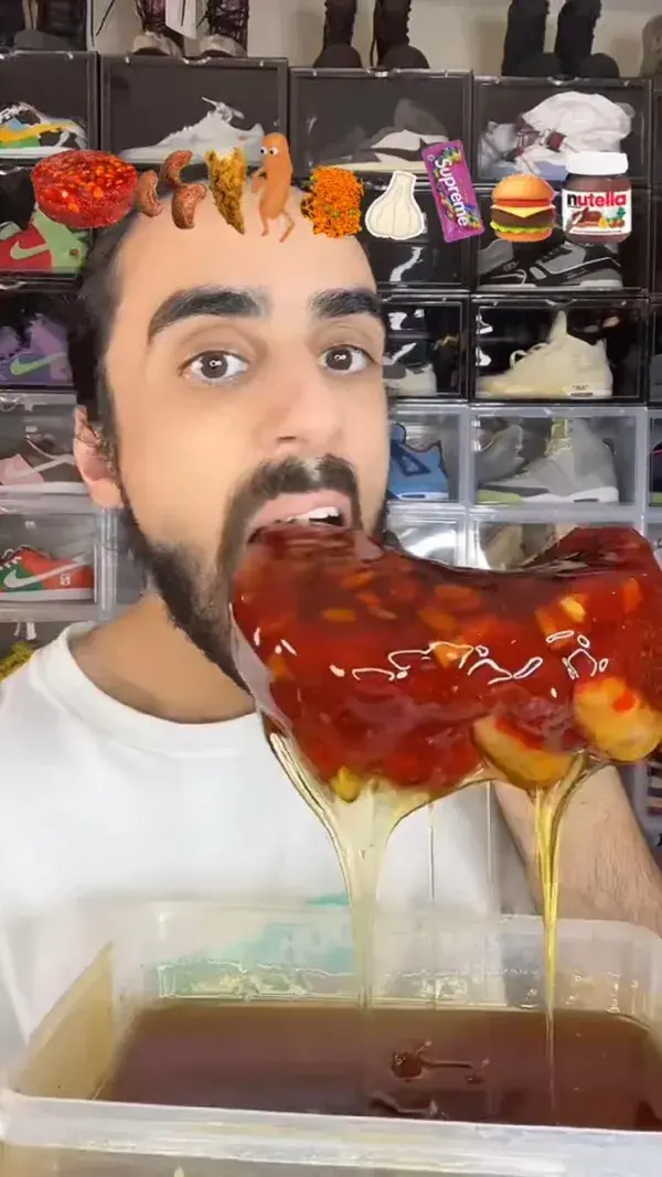 Food ASMR Eating Halwa (Arabic Sweet) and other snacks!