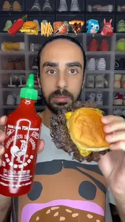 Food ASMR Eating a Hot Sauce bottle and other snacks! 🥵🌶