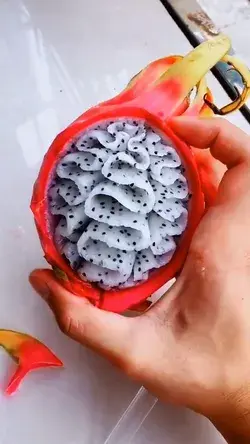 Amazing Dragon Fruit Cutting & Carving Skills