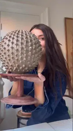 Throwing a clay goblet/Hand-painting a ceramic plate Making a clay bird sculpture