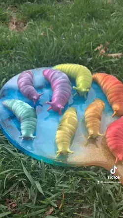 Rainbow fidget slug toys