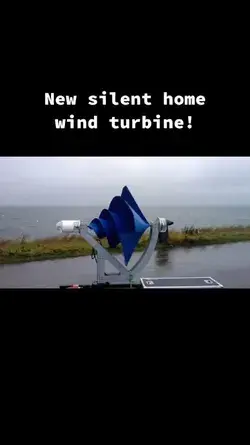 A new silent and efficient wind turbine that can power a family home everyday! #techtok #technology