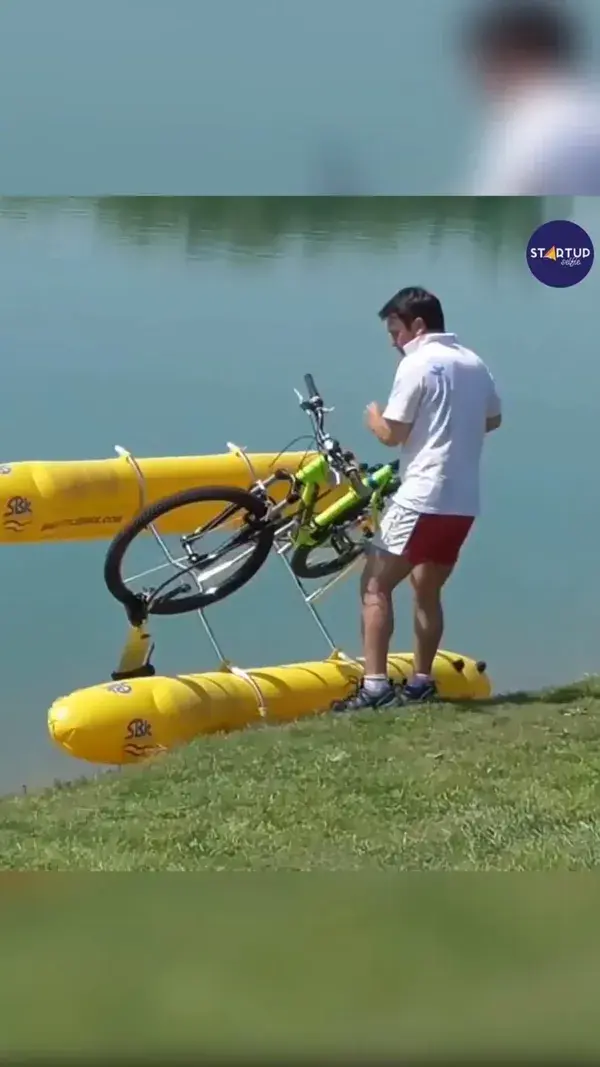 Turn your bicycle into a boat with this kit.