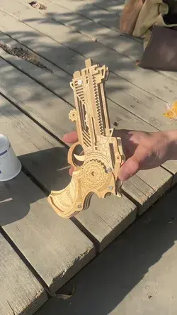 Wooden Rubber Band Gun