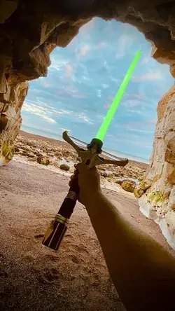 Stellan Gios Lightsaber from Tatooine Lightsabers #stellangios #highrepublic #lightsabers #jedi