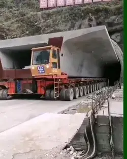 Transporting prefab box girder