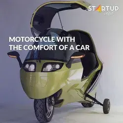 Motorcycle with the comfort of a car