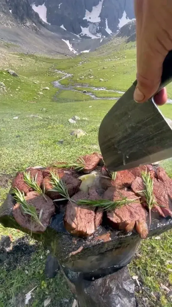 Tenderloin on a Stone Stove?! 😍🥩