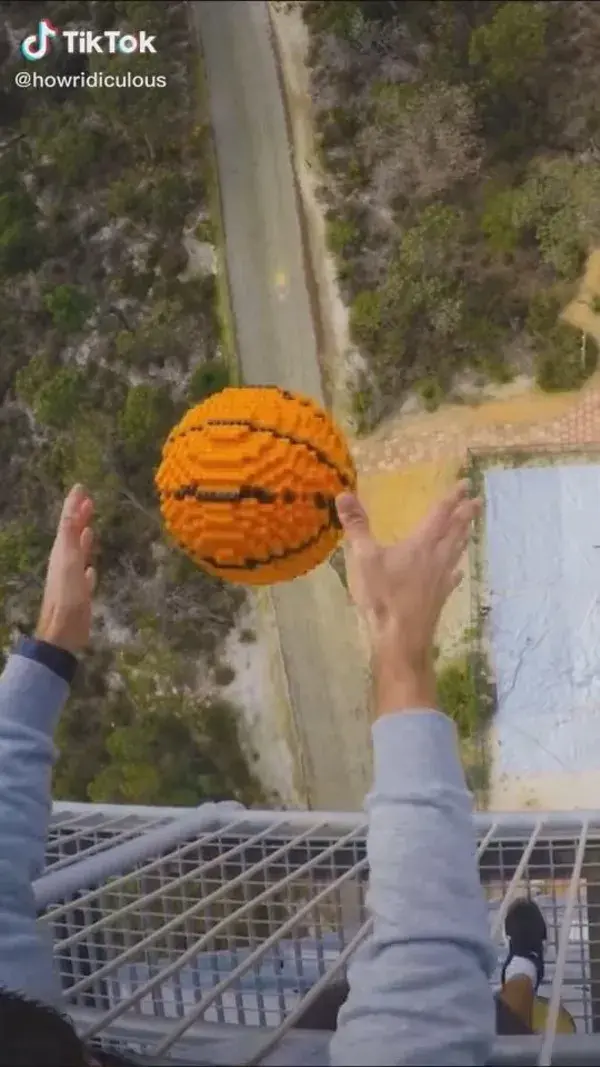 LEGO 🏀 from 45m Tower