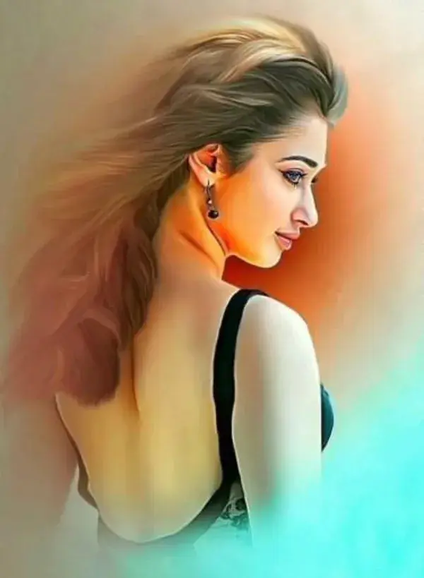 Samantha digital art painting