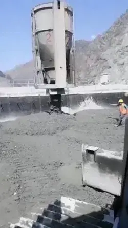 Guess down the slump of concrete