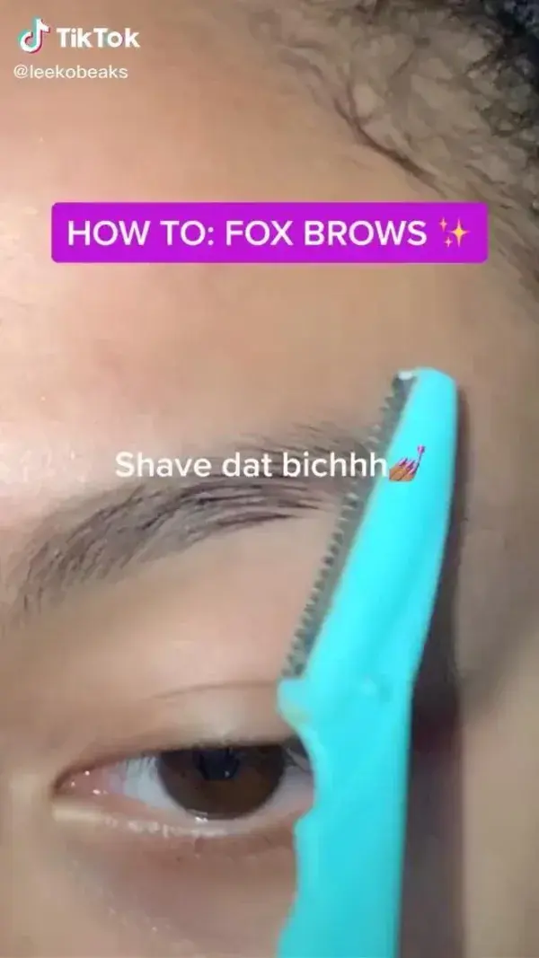 how to create fox brows