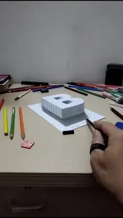 How to draw 3D B