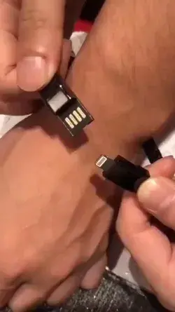 Hand band, USB cable hand band