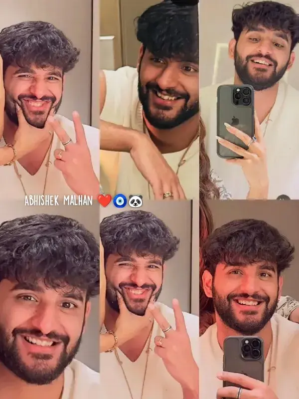 Abhishek Malhan & his smile 😩😩😩❤🧿🐼