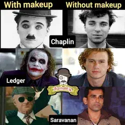 Actors without makeup