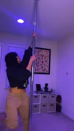 Intermediate Pole Trick Combo | Ballerina Pole Trick | Pole Conditioning | IG: Alaskayoungx